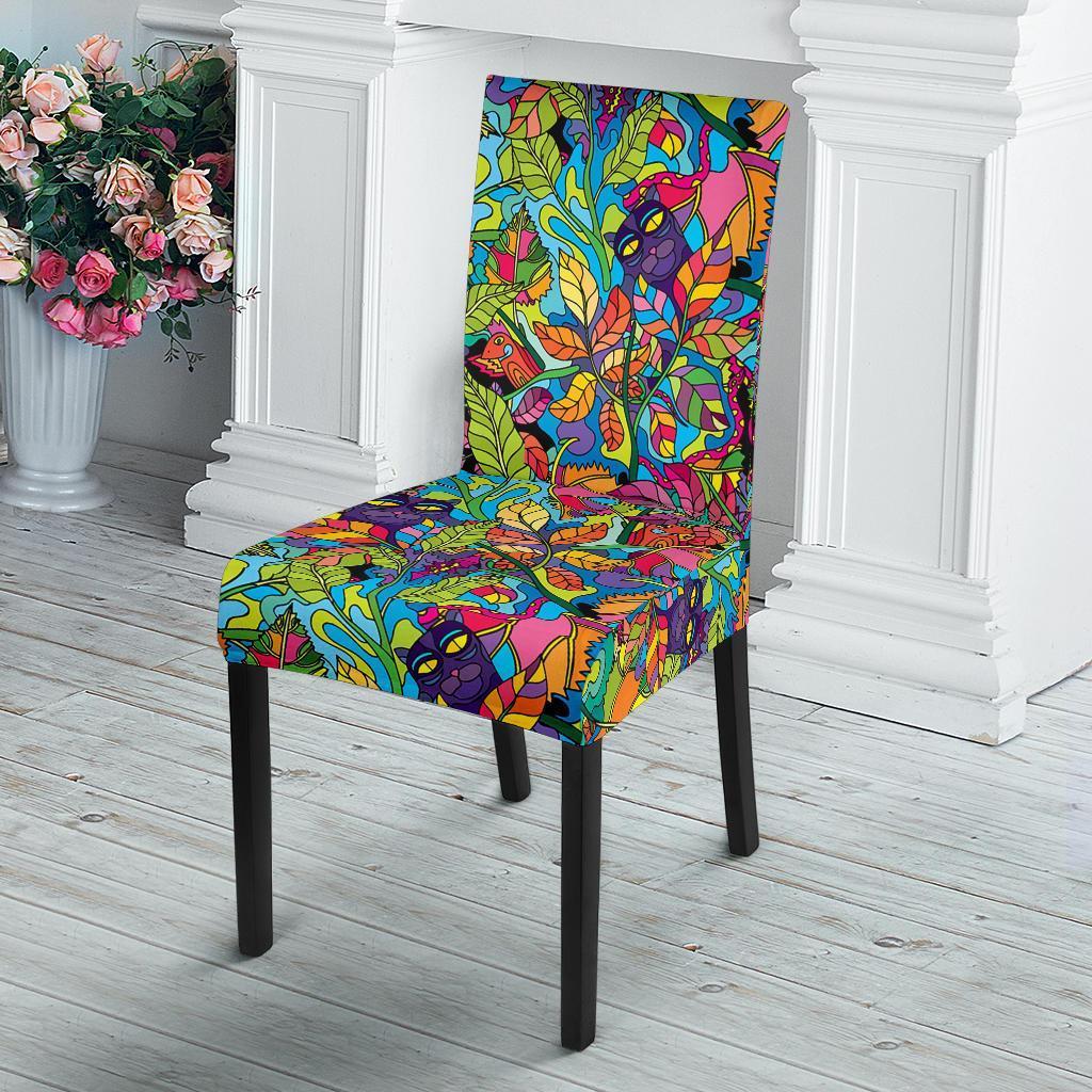 Pattern Print Trippy Chair Cover-grizzshop