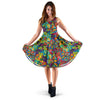 Pattern Print Trippy Dress-grizzshop