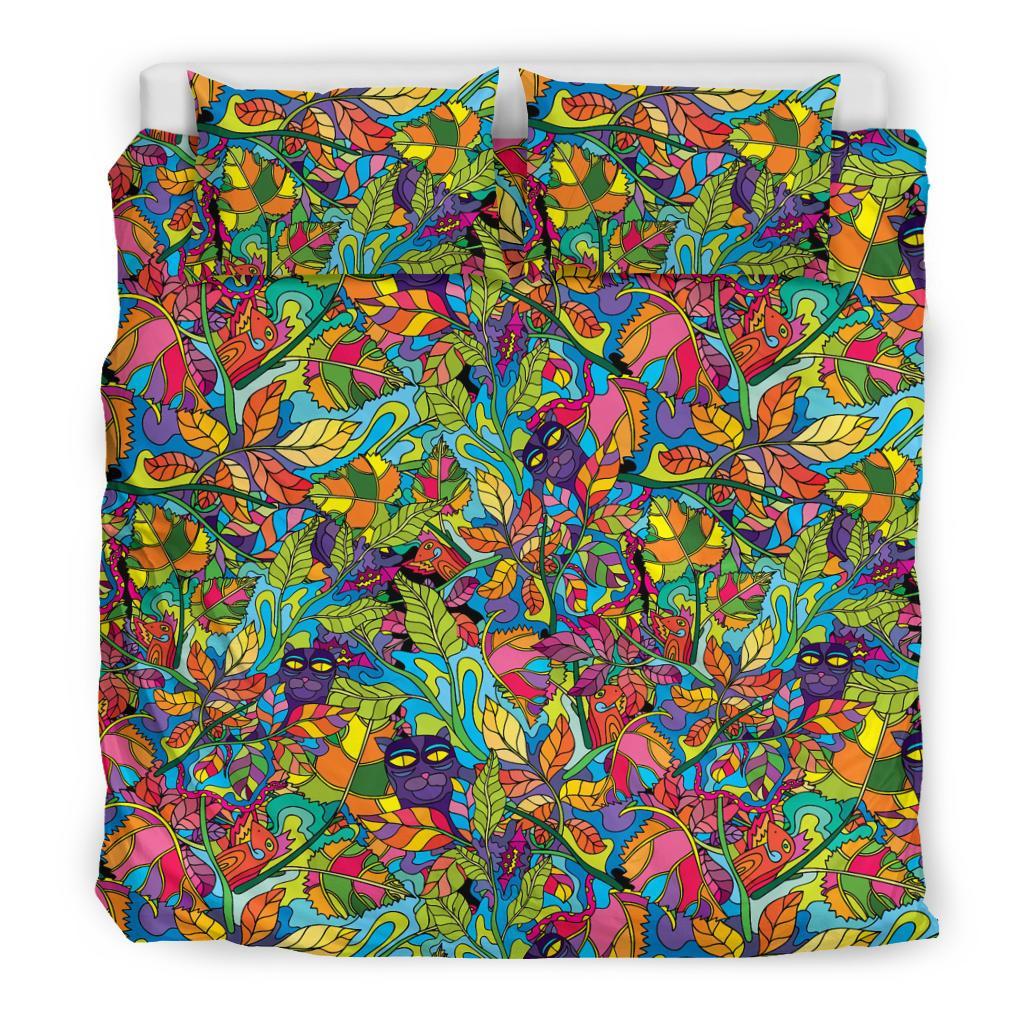 Pattern Print Trippy Duvet Cover Bedding Set-grizzshop