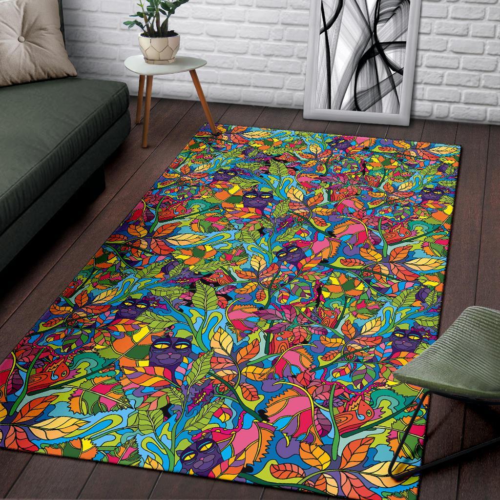 Pattern Print Trippy Floor Mat-grizzshop