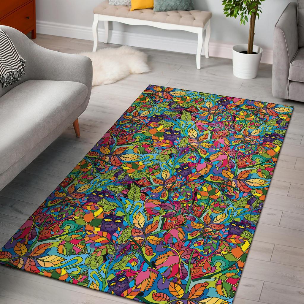 Pattern Print Trippy Floor Mat-grizzshop