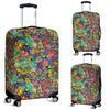 Pattern Print Trippy Luggage Cover Protector-grizzshop