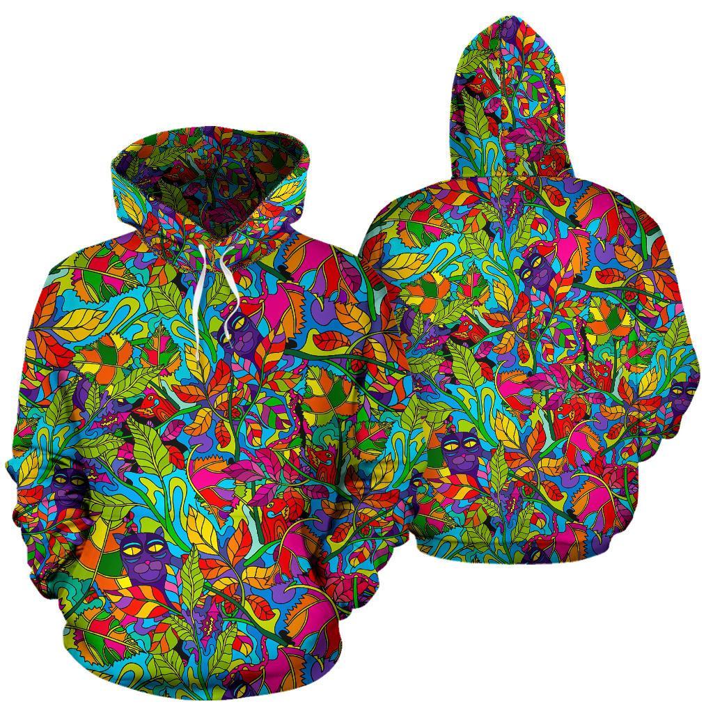 Pattern Print Trippy Men Women Pullover Hoodie-grizzshop