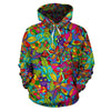 Pattern Print Trippy Men Women Pullover Hoodie-grizzshop