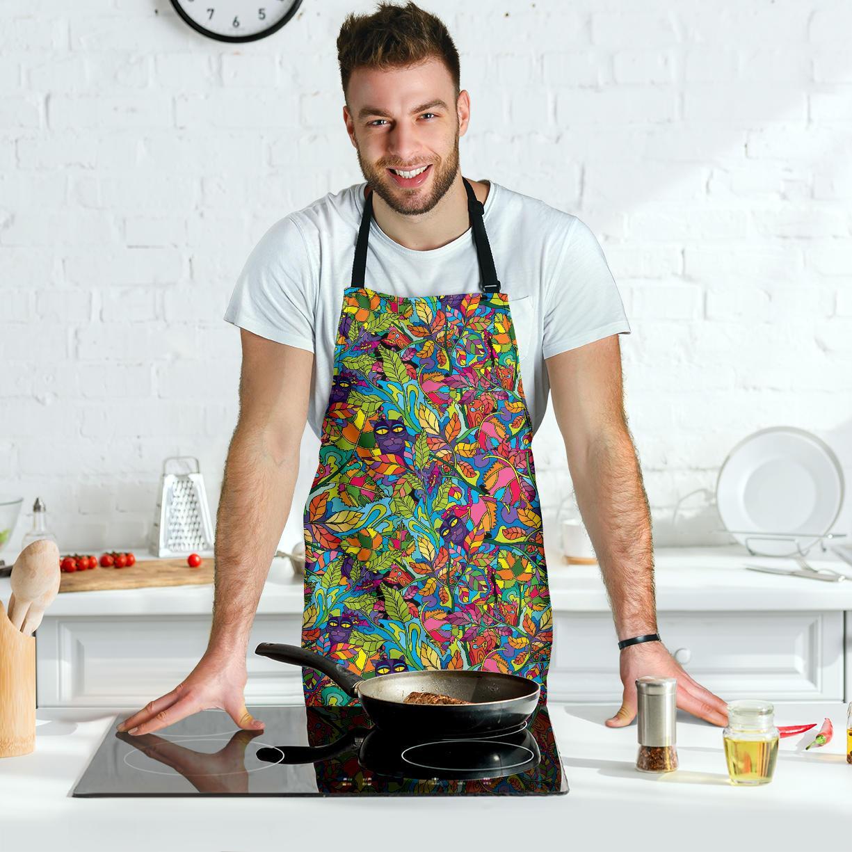 Pattern Print Trippy Men's Apron-grizzshop