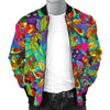 Pattern Print Trippy Men's Bomber Jacket-grizzshop