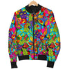 Pattern Print Trippy Men's Bomber Jacket-grizzshop