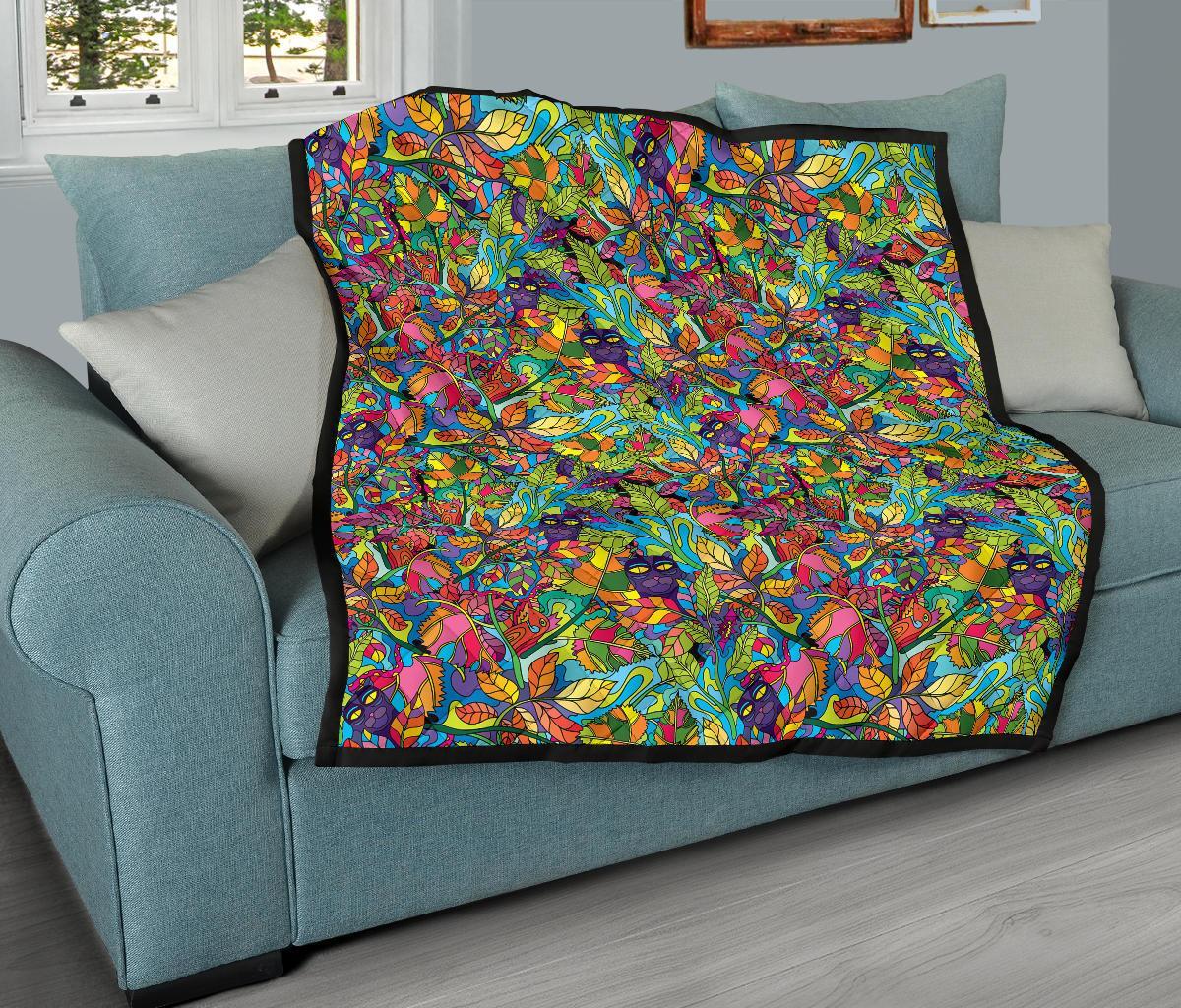 Pattern Print Trippy Quilt-grizzshop