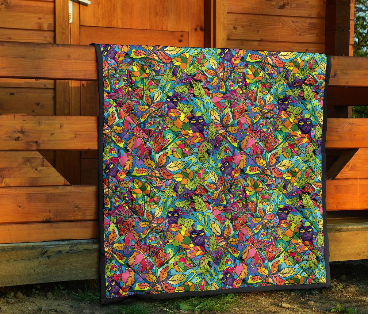 Pattern Print Trippy Quilt-grizzshop