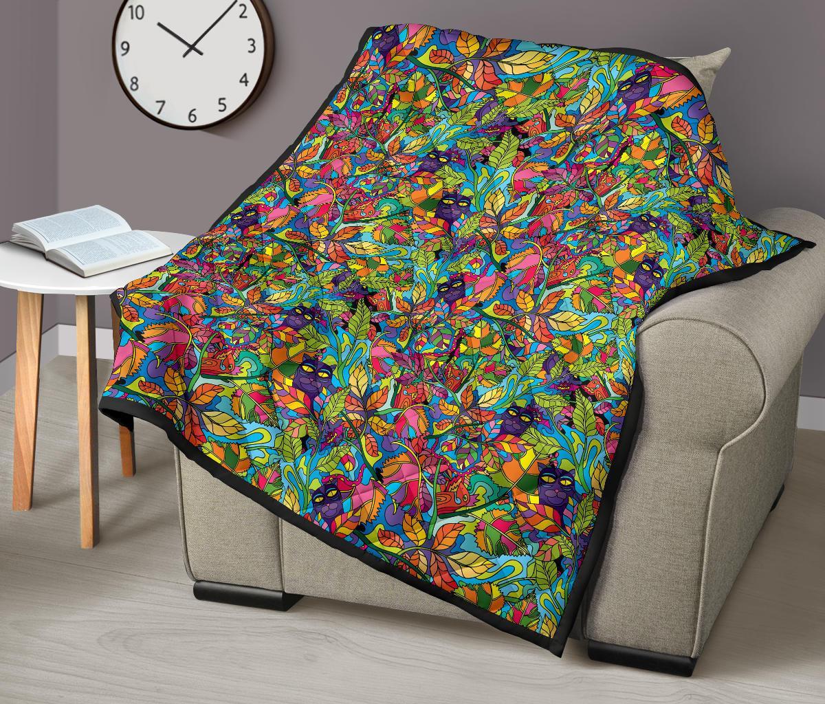Pattern Print Trippy Quilt-grizzshop
