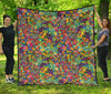 Pattern Print Trippy Quilt-grizzshop