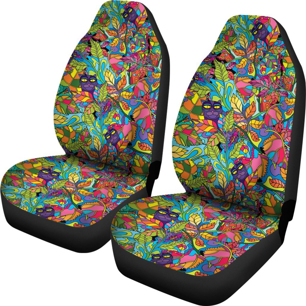 Pattern Print Trippy Universal Fit Car Seat Covers-grizzshop