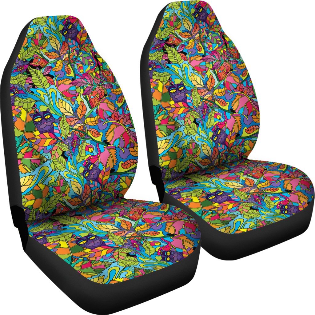 Pattern Print Trippy Universal Fit Car Seat Covers-grizzshop