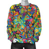 Pattern Print Trippy Women's Sweatshirt-grizzshop