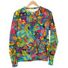 Pattern Print Trippy Women's Sweatshirt-grizzshop