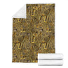 Pattern Print Trumpet Blanket-grizzshop