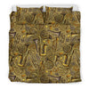 Pattern Print Trumpet Duvet Cover Bedding Set-grizzshop