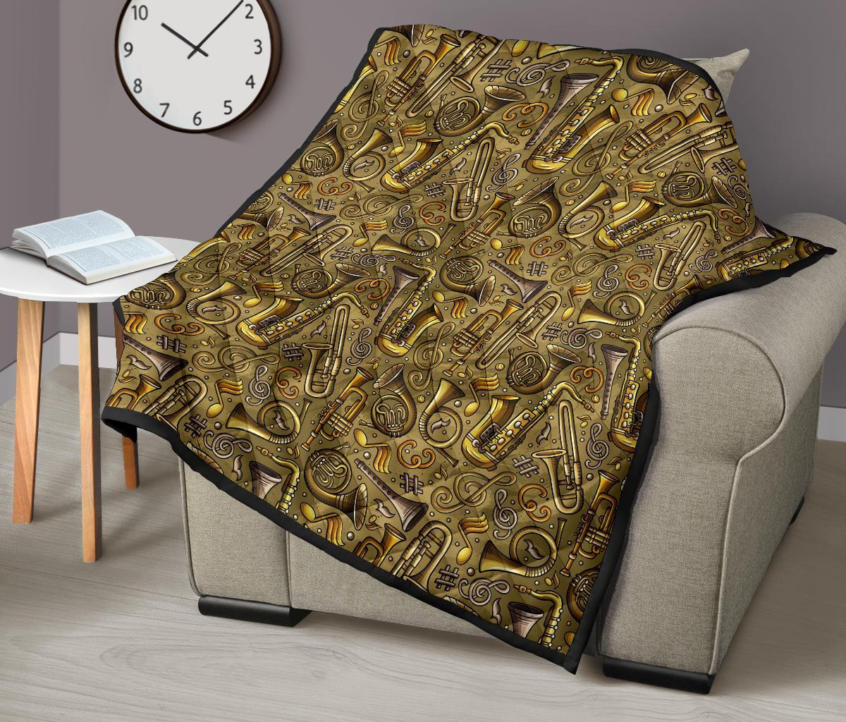 Pattern Print Trumpet Quilt-grizzshop