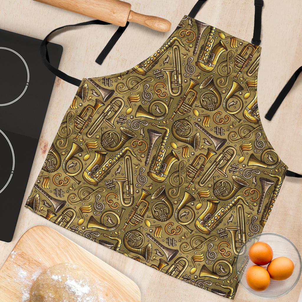 Pattern Print Trumpet Women's Apron-grizzshop