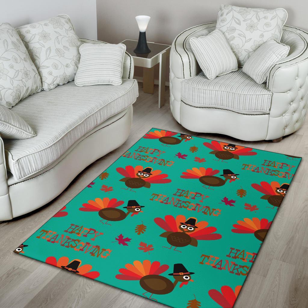 Pattern Print Turkey Thankgiving Floor Mat-grizzshop