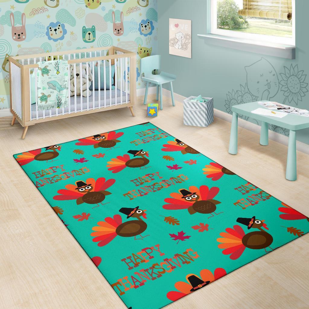 Pattern Print Turkey Thankgiving Floor Mat-grizzshop