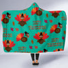 Pattern Print Turkey Thankgiving Hooded Blanket-grizzshop