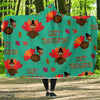 Pattern Print Turkey Thankgiving Hooded Blanket-grizzshop