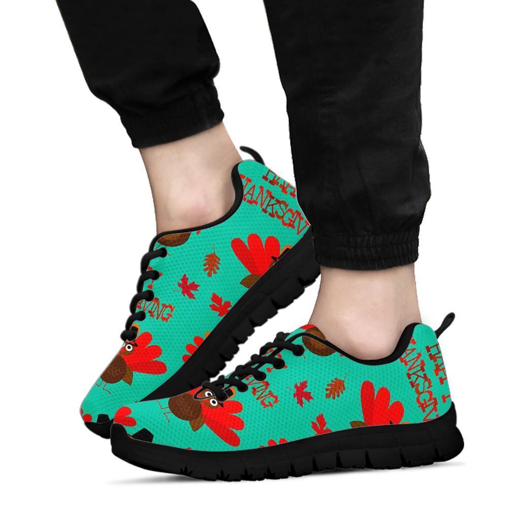 Pattern Print Turkey Thankgiving Sneaker Shoes For Men Women-grizzshop