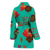 Pattern Print Turkey Thankgiving Women Long Robe-grizzshop