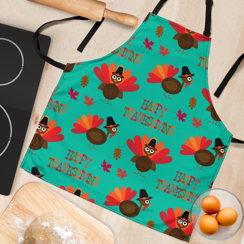 Pattern Print Turkey Thankgiving Women's Apron-grizzshop