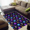 Pattern Print Ufo Alien Floor Mat-grizzshop