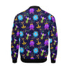 Pattern Print Ufo Alien Men's Bomber Jacket-grizzshop