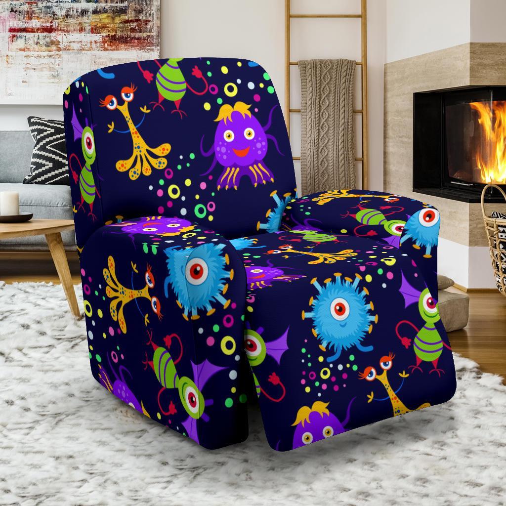 Pattern Print Ufo Alien Recliner Cover-grizzshop