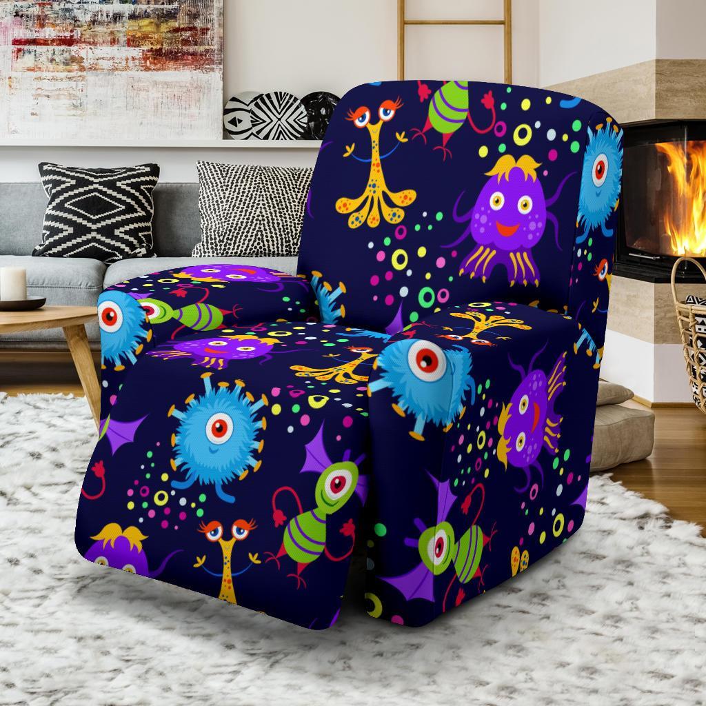 Pattern Print Ufo Alien Recliner Cover-grizzshop