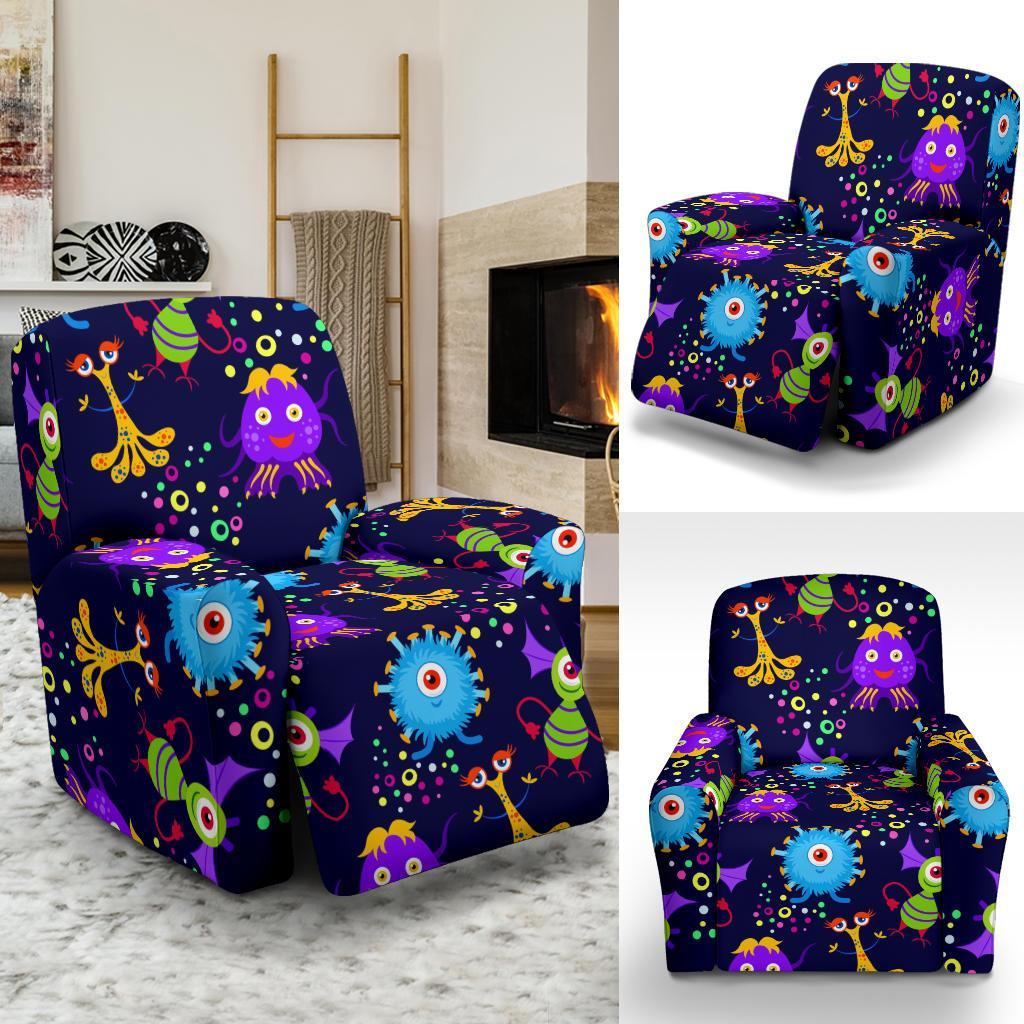 Pattern Print Ufo Alien Recliner Cover-grizzshop