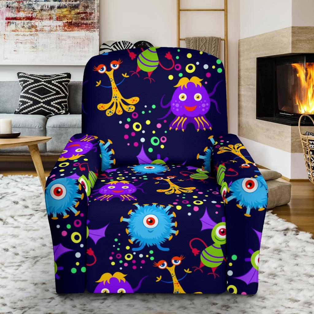 Pattern Print Ufo Alien Recliner Cover-grizzshop