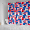 Pattern Print Uncle Sam Bathroom Shower Curtain-grizzshop