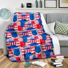 Pattern Print Uncle Sam Blanket-grizzshop