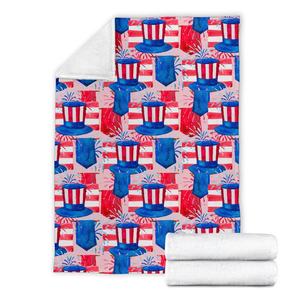 Pattern Print Uncle Sam Blanket-grizzshop