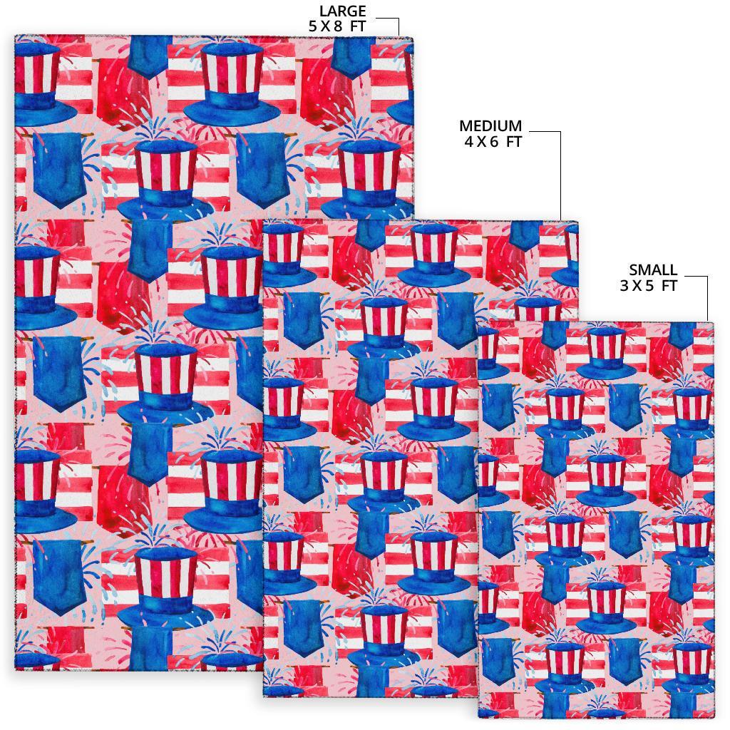 Pattern Print Uncle Sam Floor Mat-grizzshop