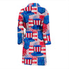 Pattern Print Uncle Sam Men Long Robe-grizzshop