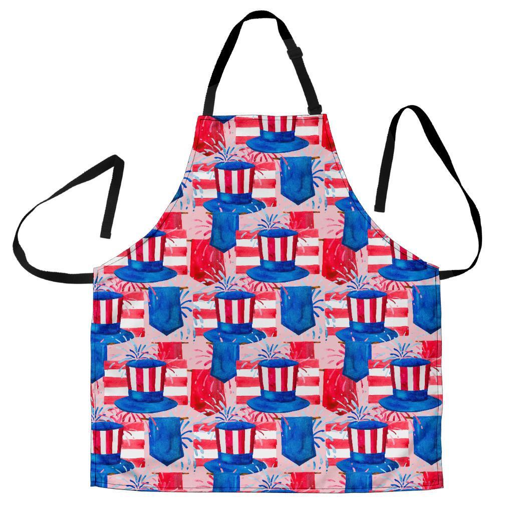 Pattern Print Uncle Sam Men's Apron-grizzshop