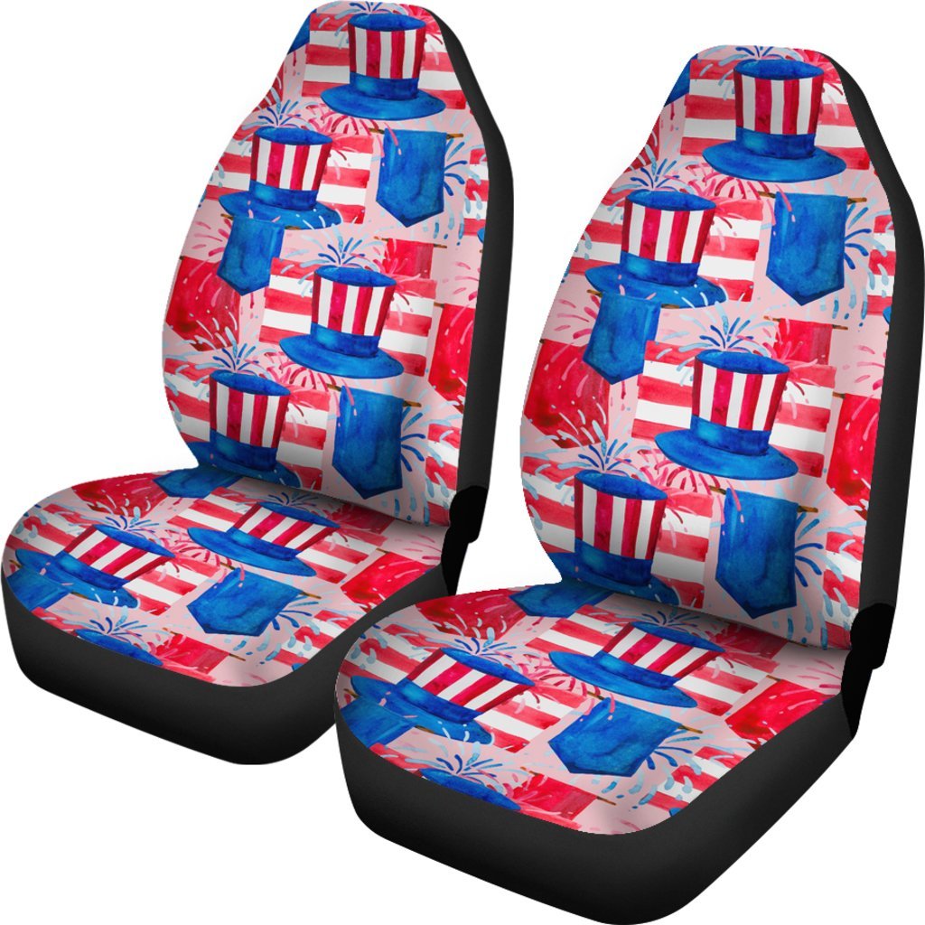 Pattern Print Uncle Sam Universal Fit Car Seat Covers-grizzshop