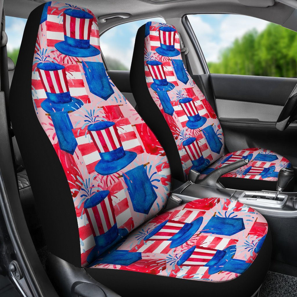 Pattern Print Uncle Sam Universal Fit Car Seat Covers-grizzshop