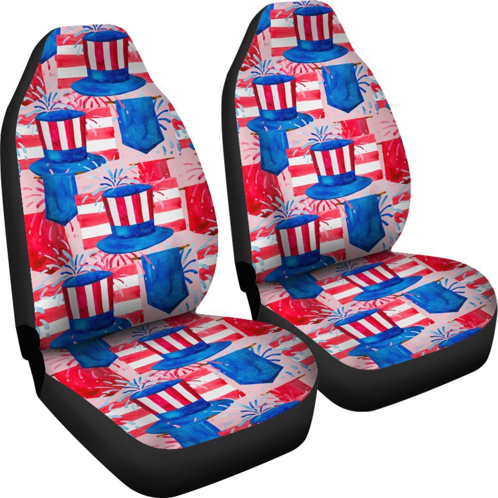 Pattern Print Uncle Sam Universal Fit Car Seat Covers-grizzshop