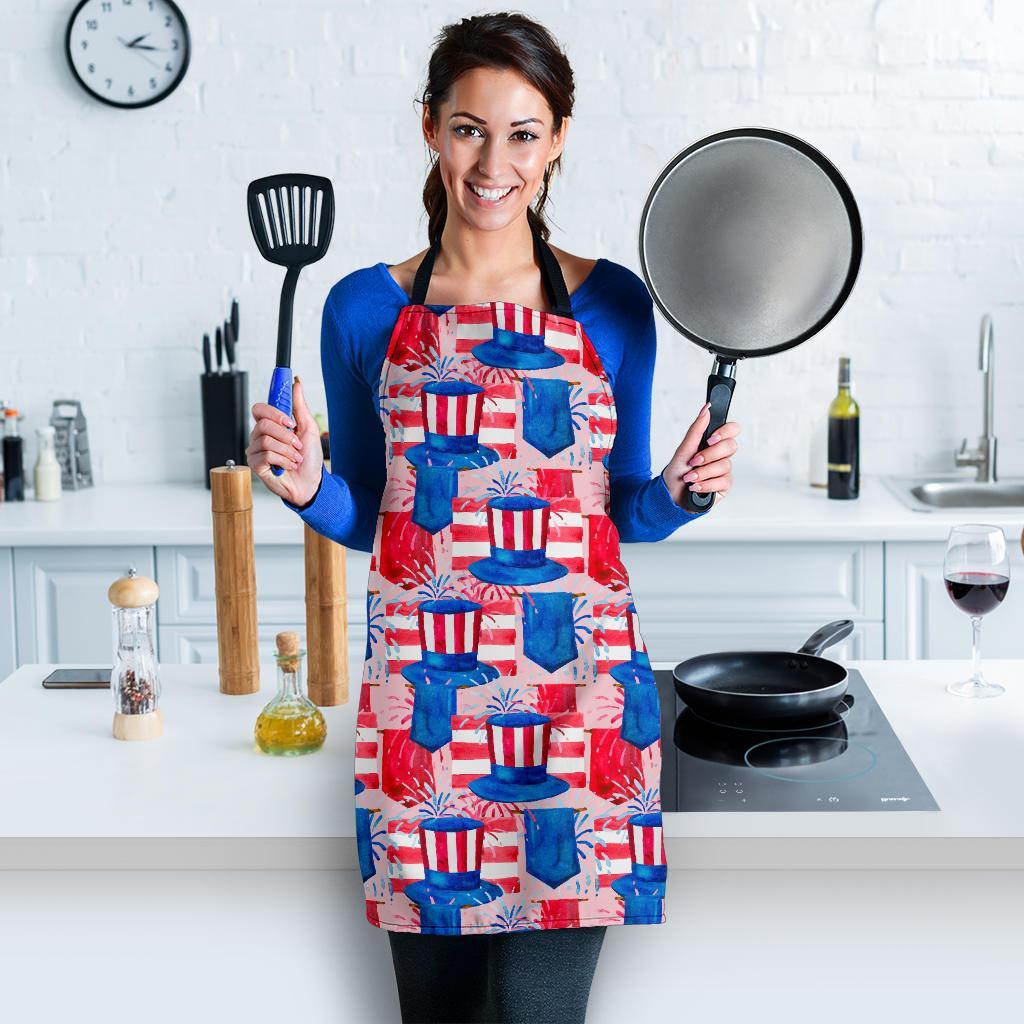 Pattern Print Uncle Sam Women's Apron-grizzshop