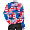 Pattern Print Uncle Sam Women's Sweatshirt-grizzshop