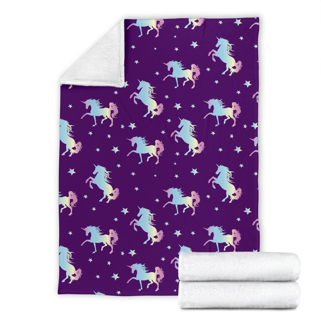 Pattern Print Unicorn Blanket-grizzshop