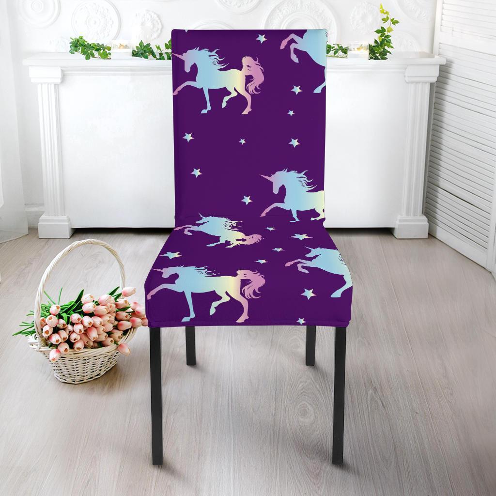 Pattern Print Unicorn Chair Cover-grizzshop