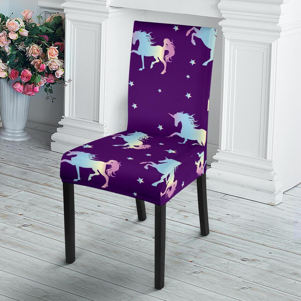 Pattern Print Unicorn Chair Cover-grizzshop